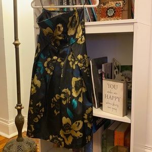 Guess Strapless Floral Dress